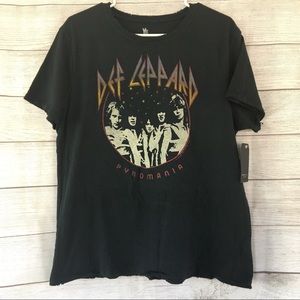 NWT Def Leppard Pyromania Vintage Style Tee by Junk Food